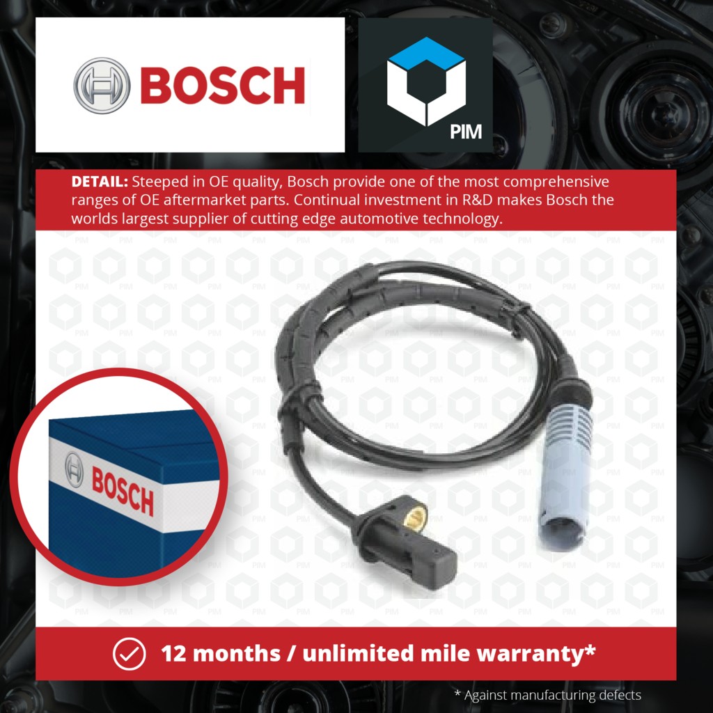 Bosch ABS Sensor Rear 0986594514 [PM552398]