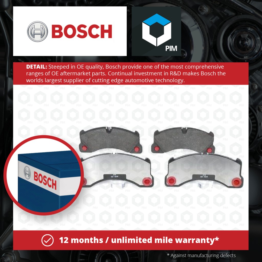 Bosch Brake Pads Set Front 0986494206 [PM552301]