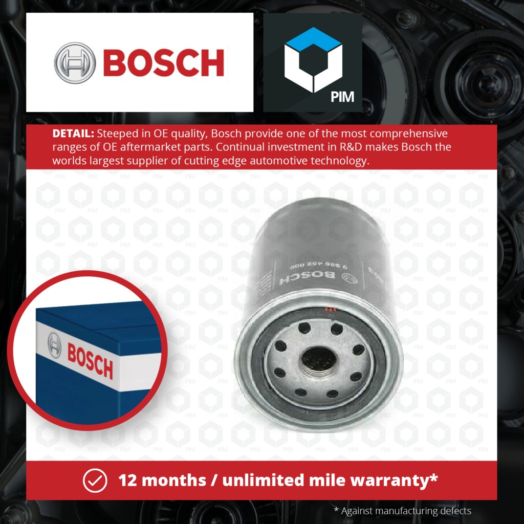 Bosch Oil Filter 0986452000 [PM551781]