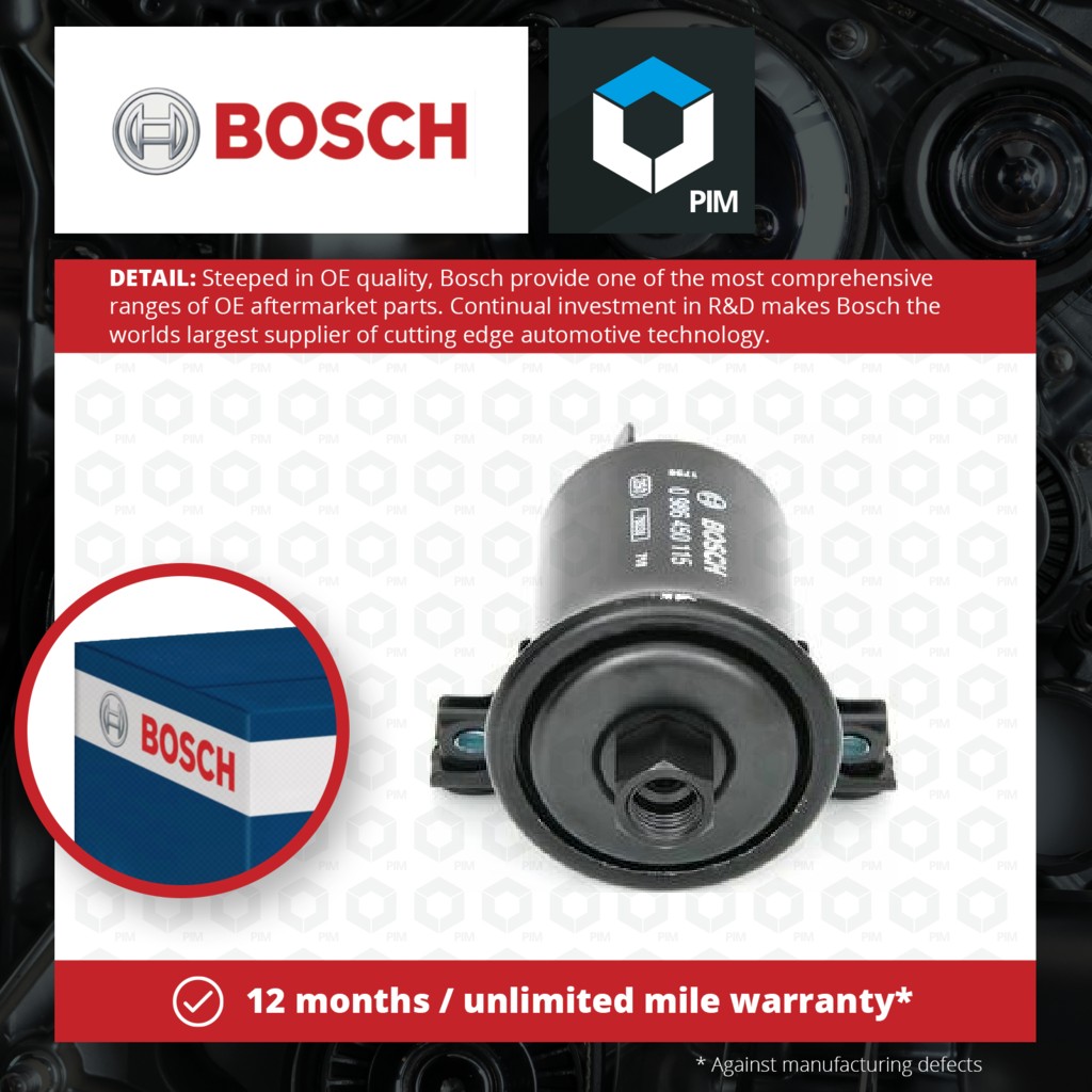 Bosch Fuel Filter 0986450115 [PM551768]