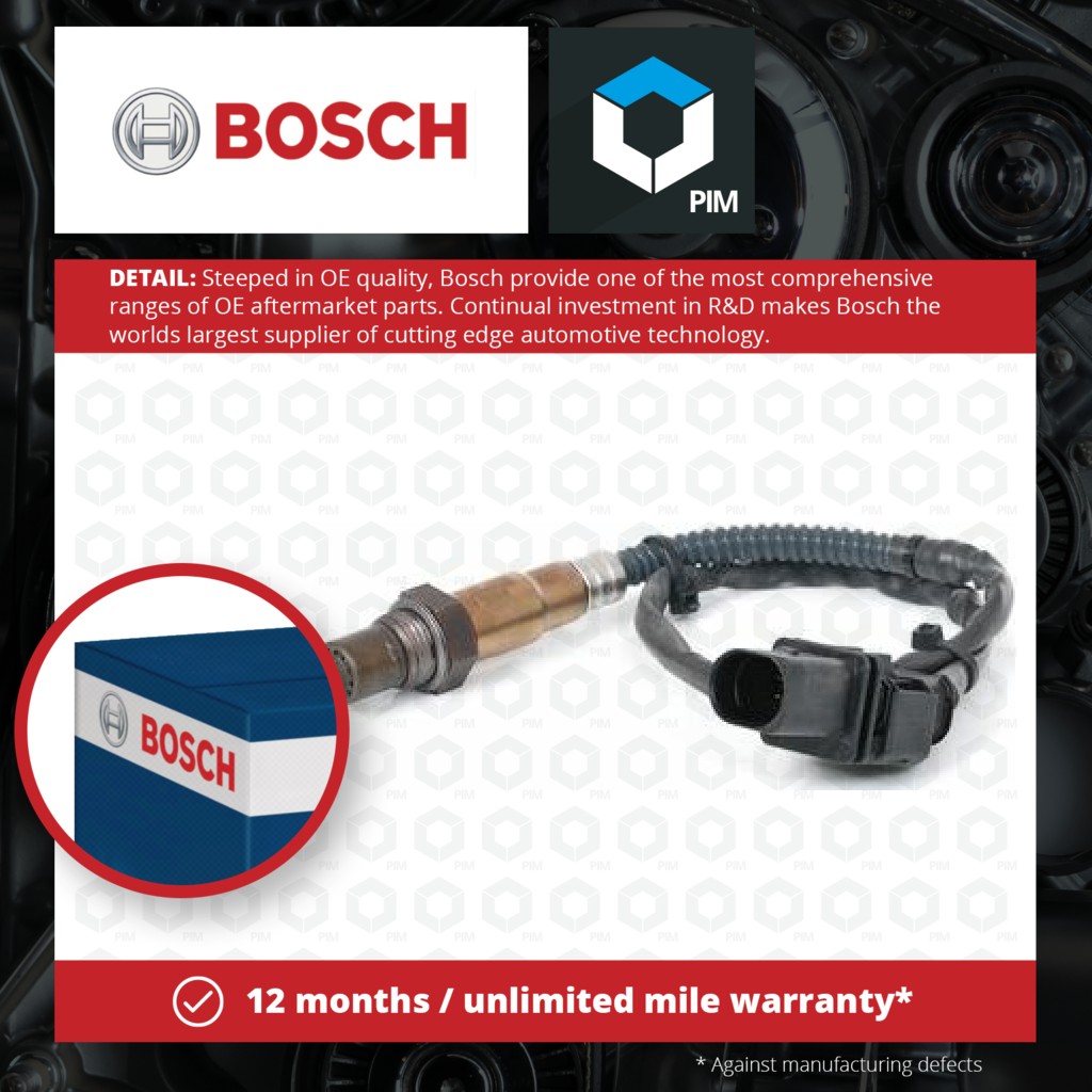 Bosch Lambda Sensor Pre Cat 0281004080 [PM549881]