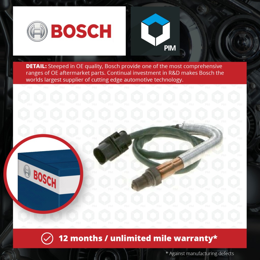 Bosch Lambda Sensor Pre Cat 0258017121 [PM549287]