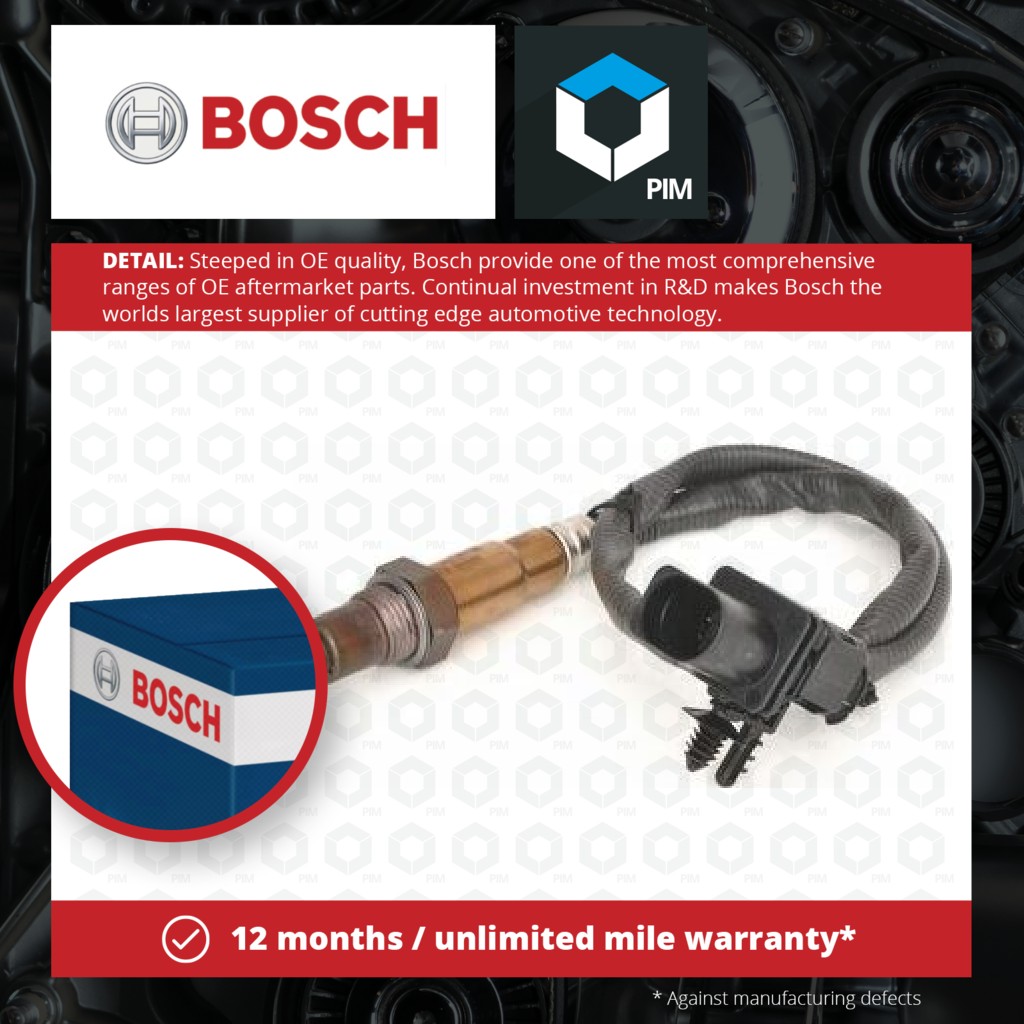 Bosch Lambda Sensor Pre Cat 0258017111 [PM549285]