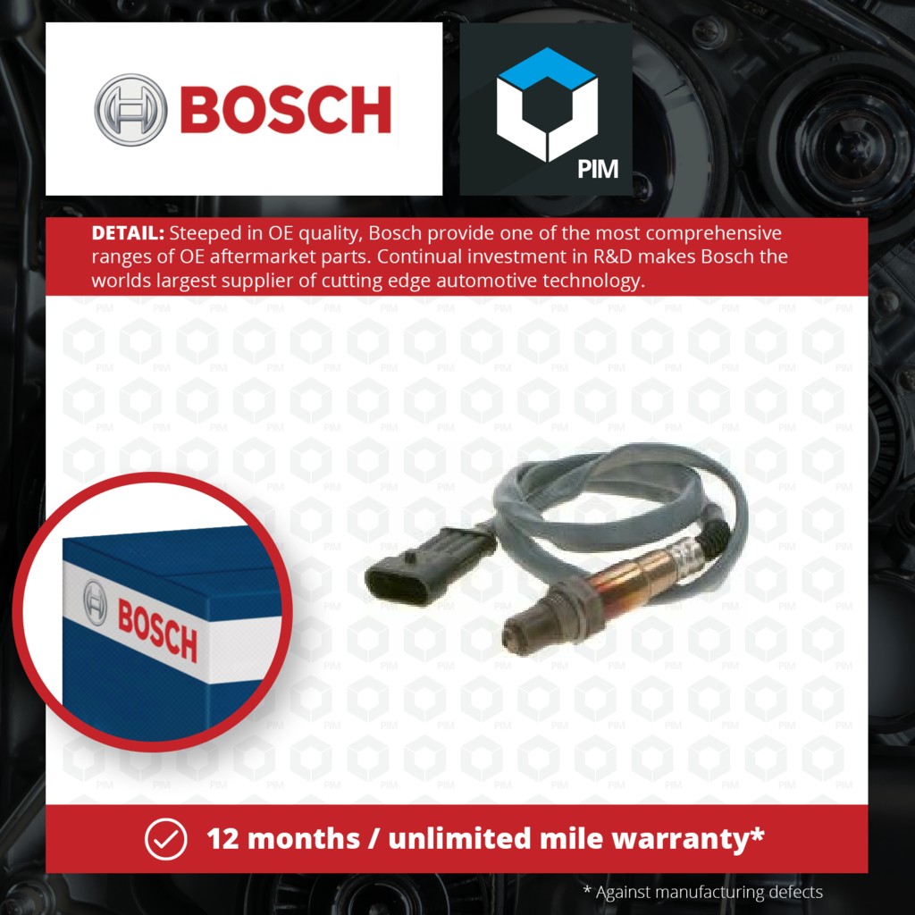 Bosch Lambda Sensor Post Cat 0258006916 [PM549224]