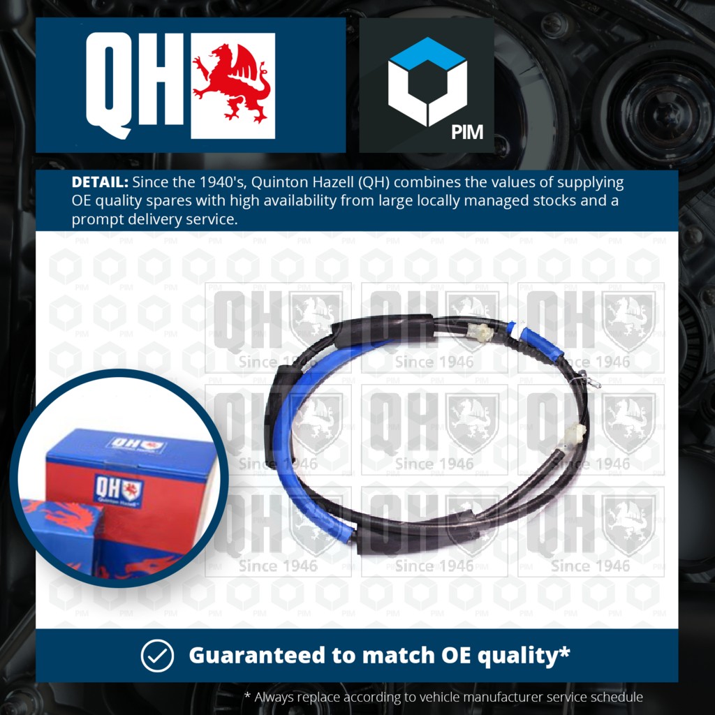 Quinton Hazell Handbrake Cable Rear BC4120 [PM544007]