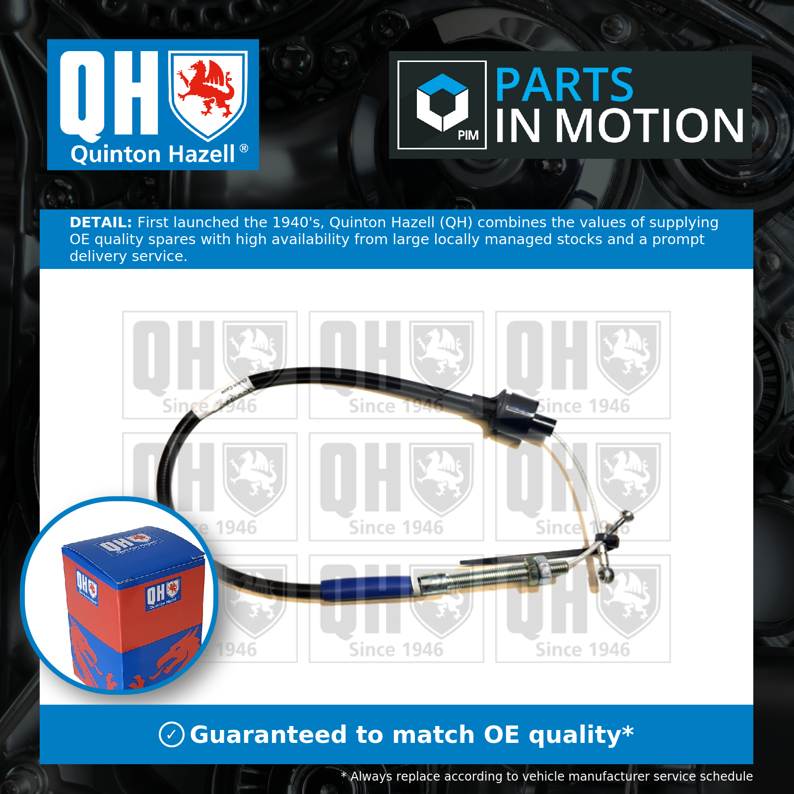 Quinton Hazell Clutch Cable QCC1000 [PM543391]