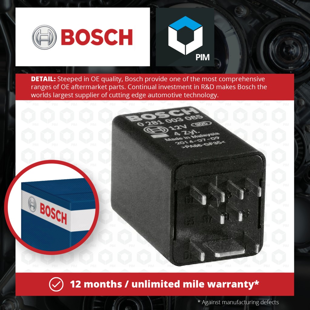 Bosch Glow Plug Control Unit 0281003085 [PM541341]