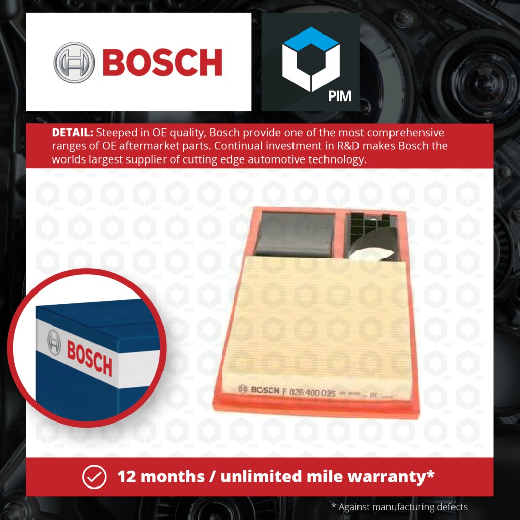 Bosch Air Filter F026400035 [PM541240]