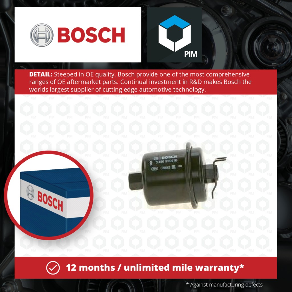 Bosch Fuel Filter 0450905916 [PM541237]