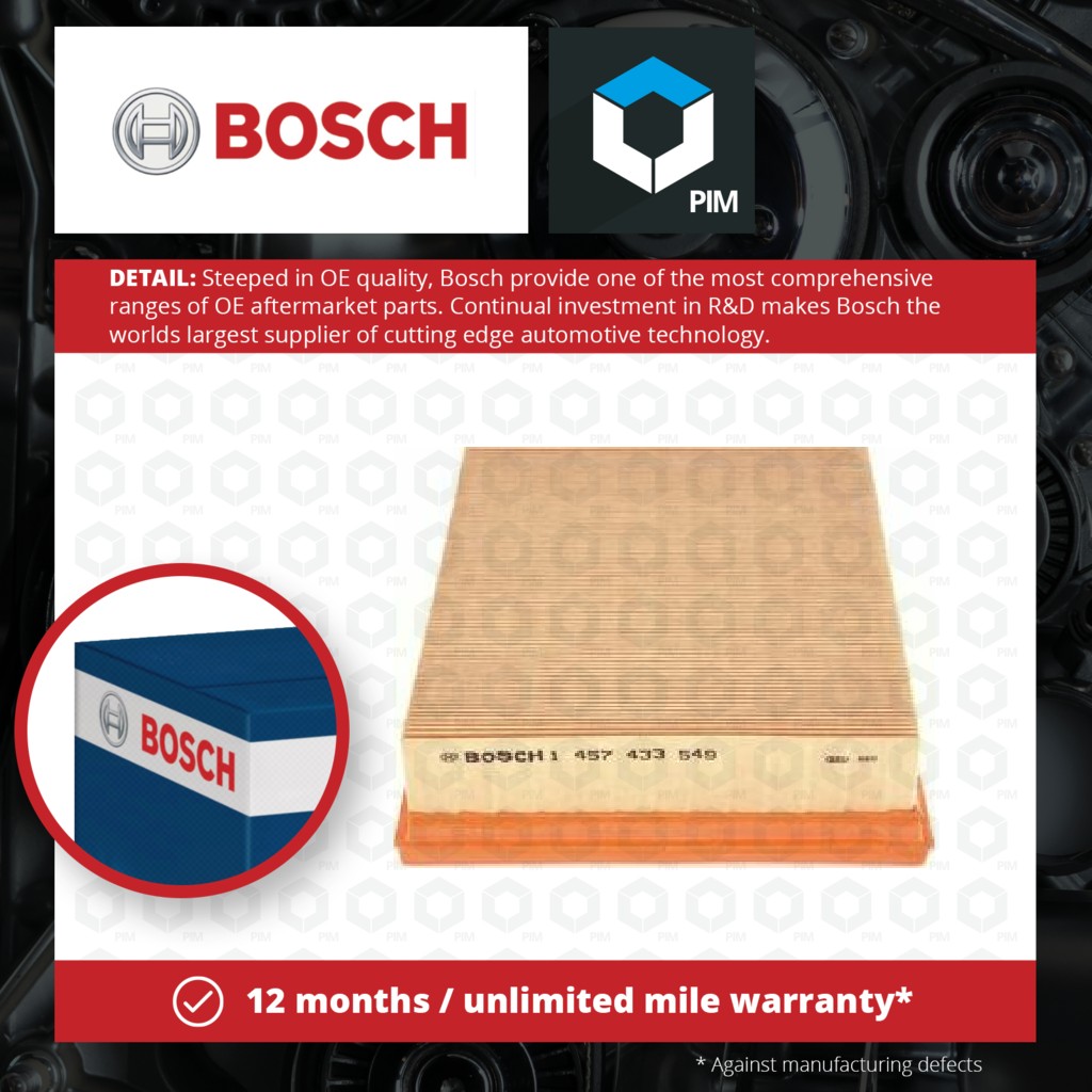 Bosch Air Filter 1457433549 [PM541223]