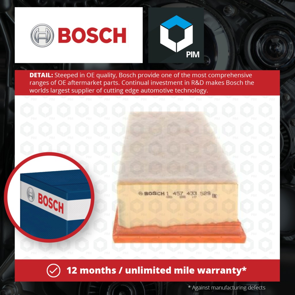 Bosch Air Filter 1457433529 [PM541191]