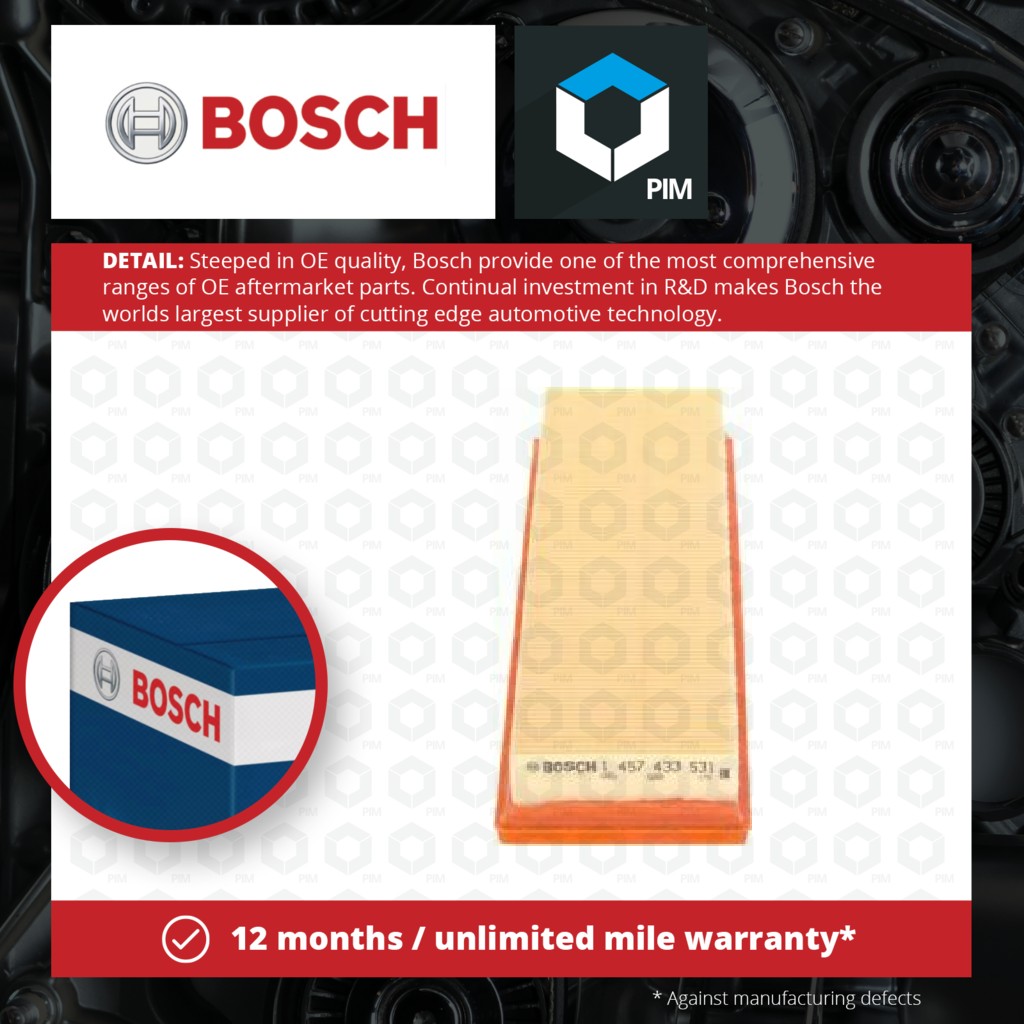 Bosch Air Filter 1457433531 [PM541160]