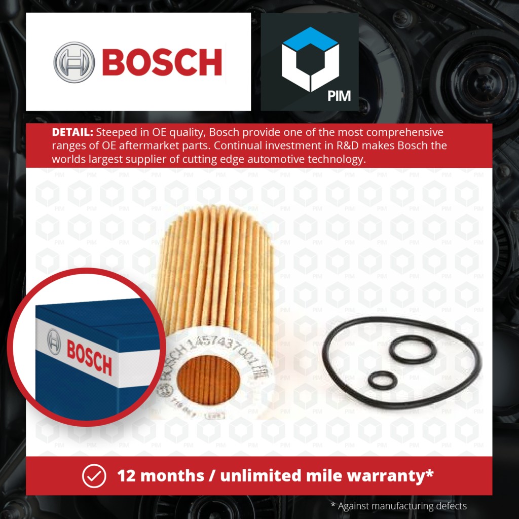 Bosch Oil Filter 1457437001 [PM541158]