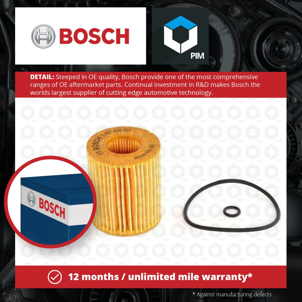Bosch Oil Filter 1457429257 [PM541140]
