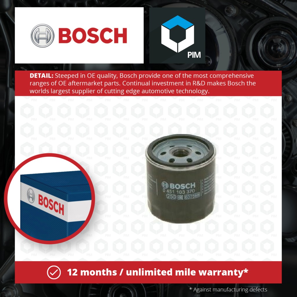 Bosch Oil Filter 0451103370 [PM541136]