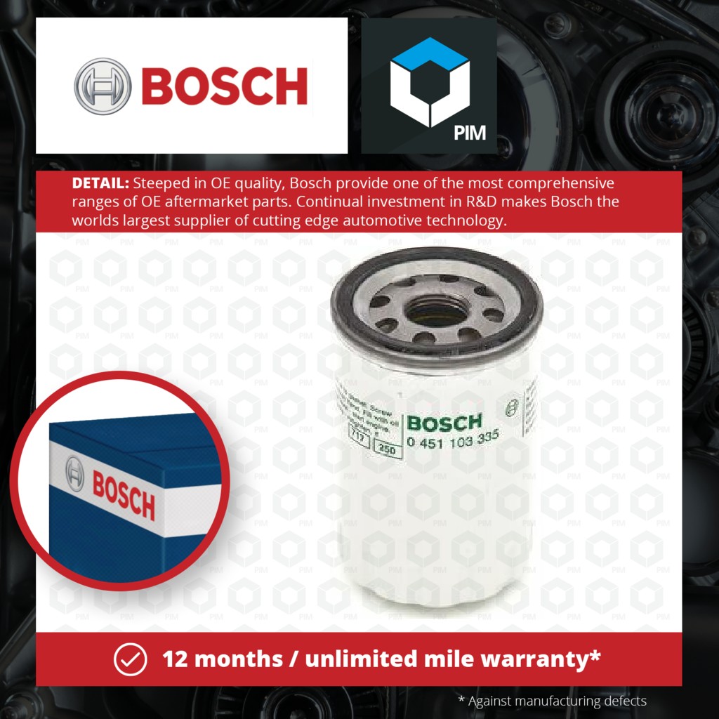Bosch Oil Filter 0451103335 [PM538103]