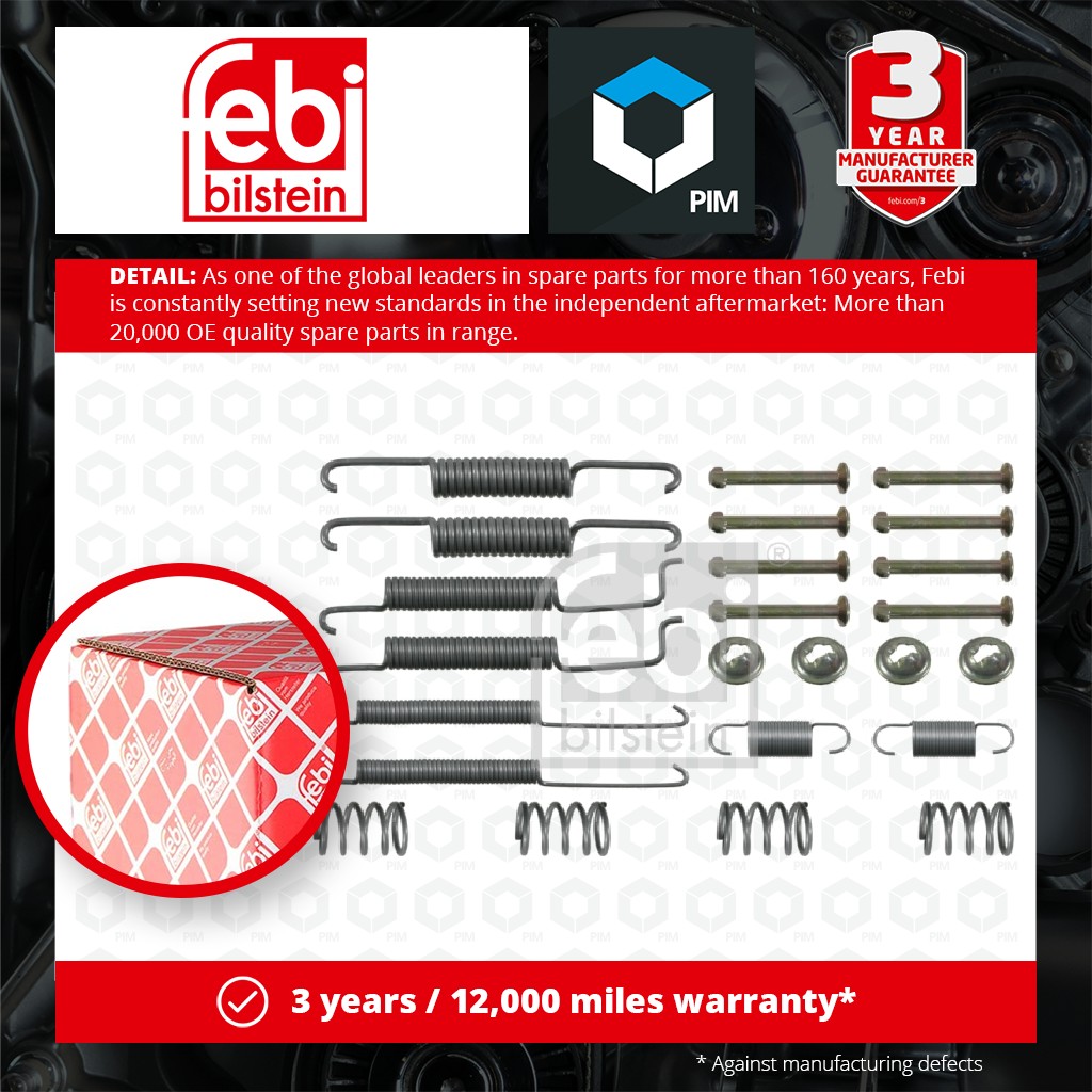 Febi Brake Shoe Fitting Kit Rear 02060 [PM537922]