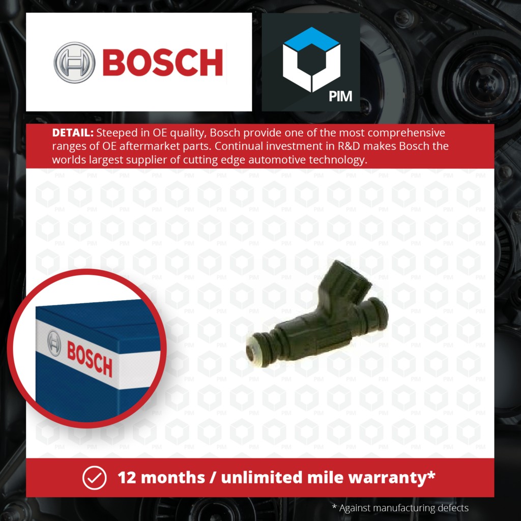 Bosch Petrol Fuel Injector 0280155991 [PM516945]