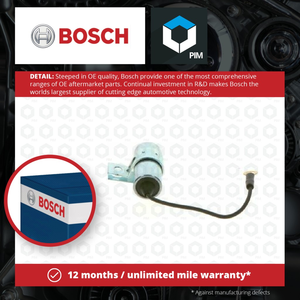 Bosch Ignition Condenser 1237330801 [PM516863]