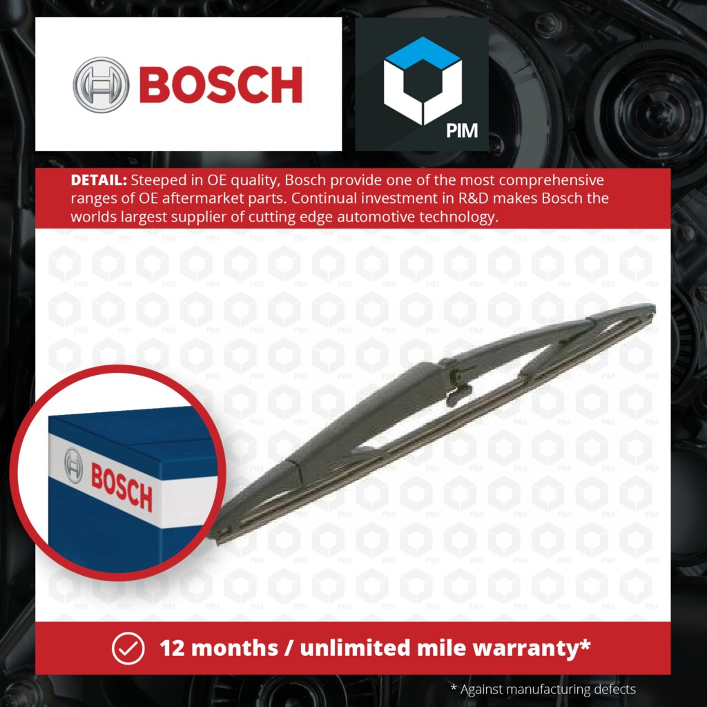 Bosch Rear Wiper Blade H355 3397011435 [PM513526]
