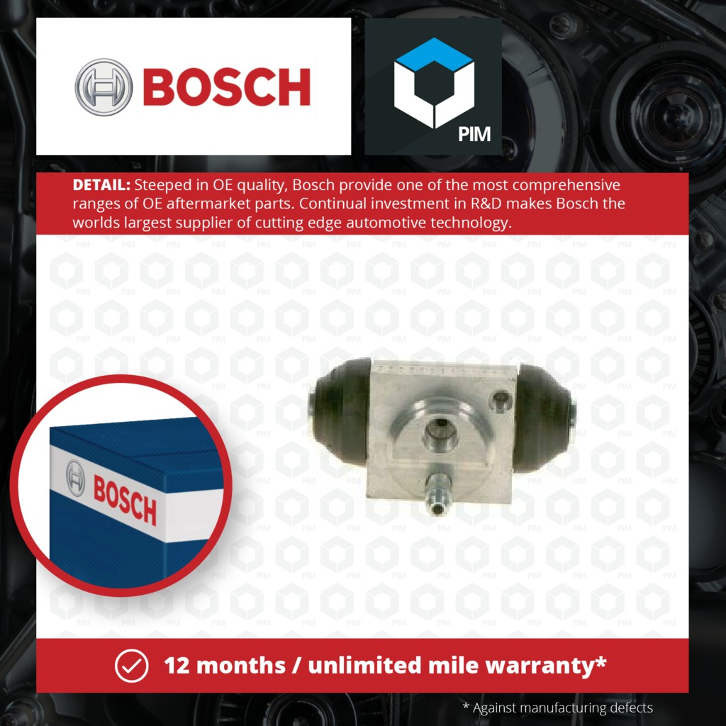 Bosch Wheel Cylinder Rear F026002282 [PM512938]
