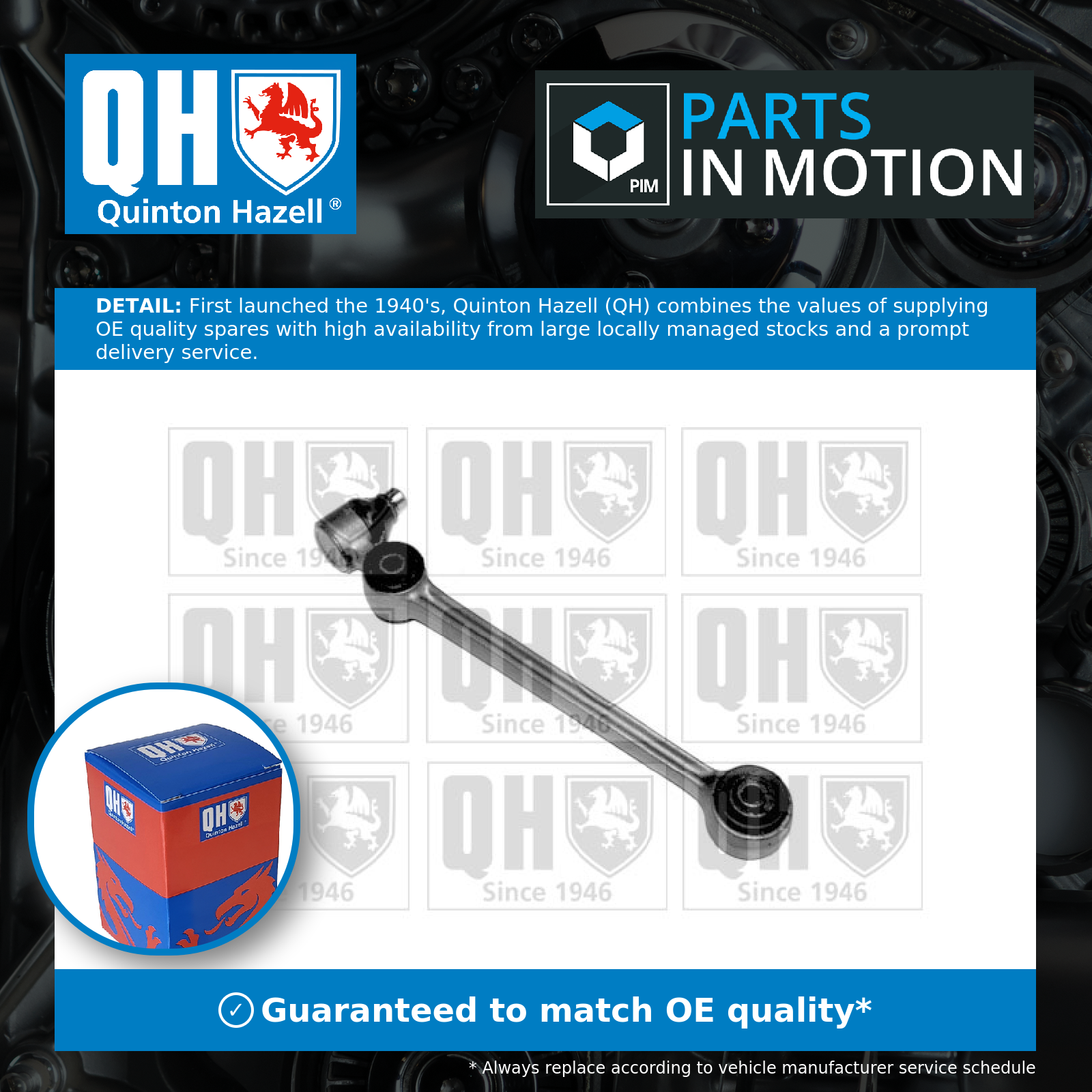 Quinton Hazell Wishbone / Suspension Arm QSJ798S [PM506938]