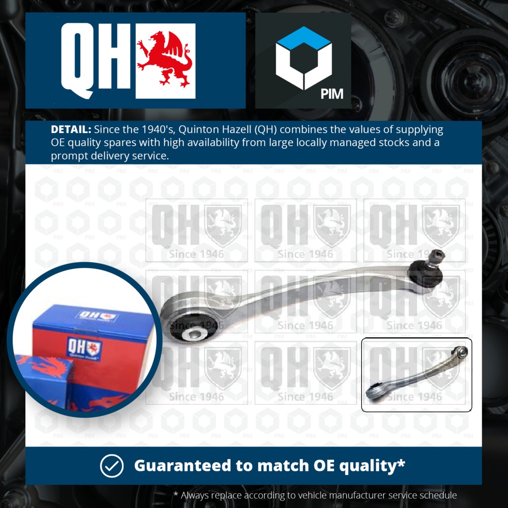 Quinton Hazell Wishbone / Suspension Arm QSJ1680S [PM506912]