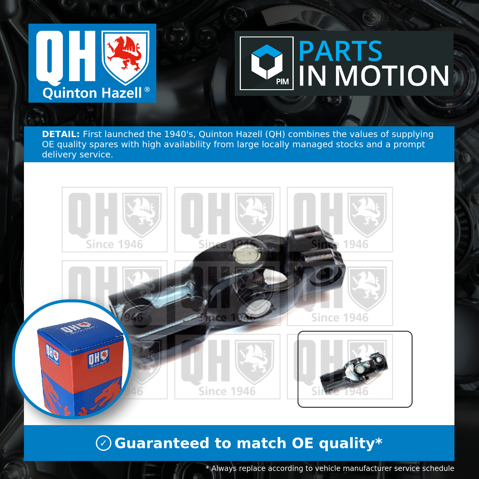 Quinton Hazell Steering Column Coupling EMD9001 [PM506890]