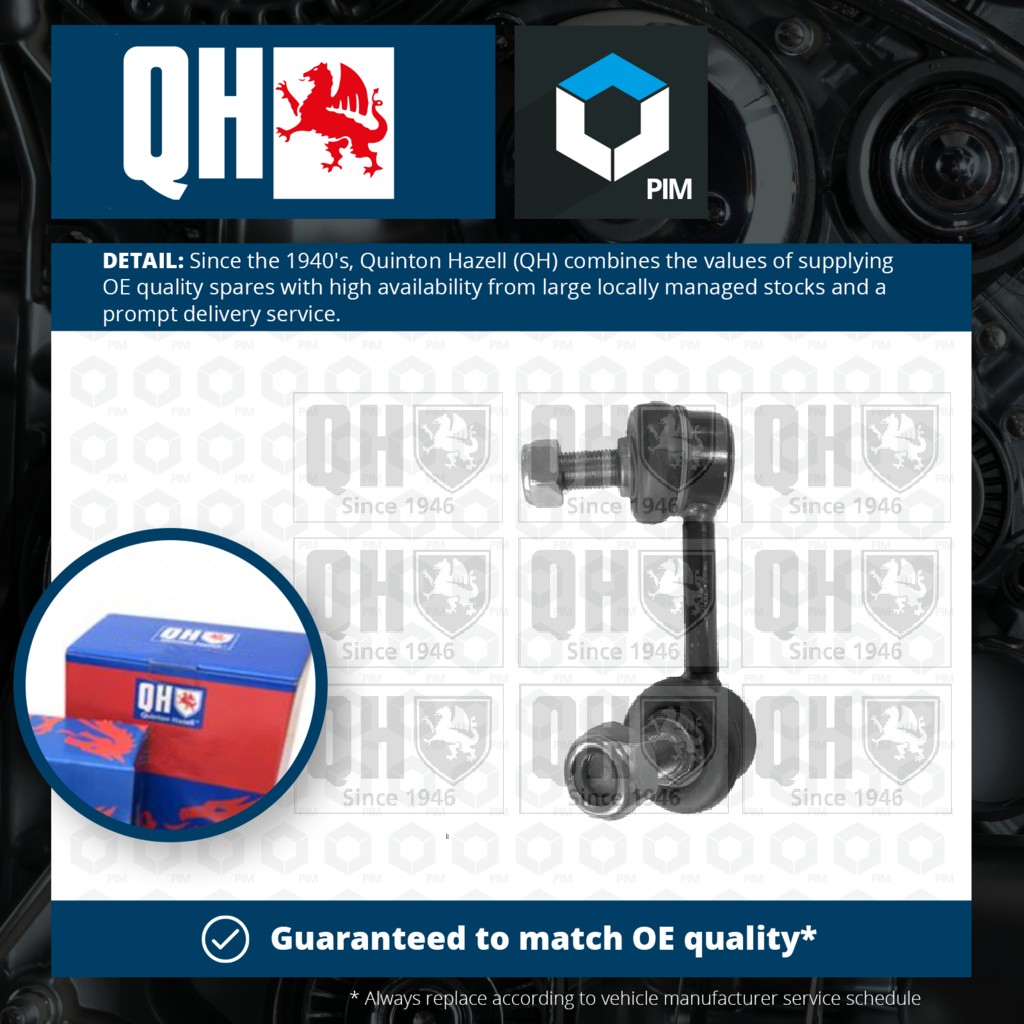 Quinton Hazell Anti Roll Bar Link Front Left QLS3513S [PM506787]