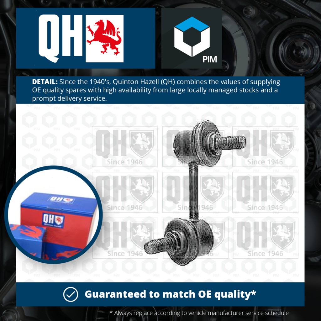 Quinton Hazell Anti Roll Bar Link Front Left QLS1846S [PM506435]