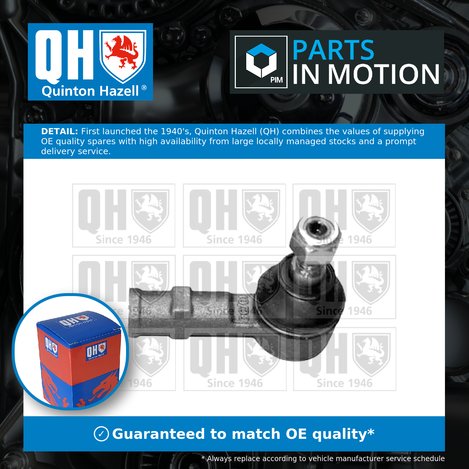 Quinton Hazell Tie / Track Rod End QR2874S [PM506211]