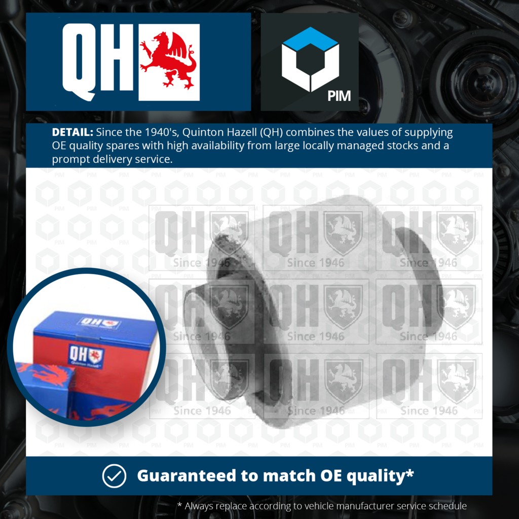 Quinton Hazell Wishbone / Control / Trailing Arm Bush EMS8336 [PM506168]
