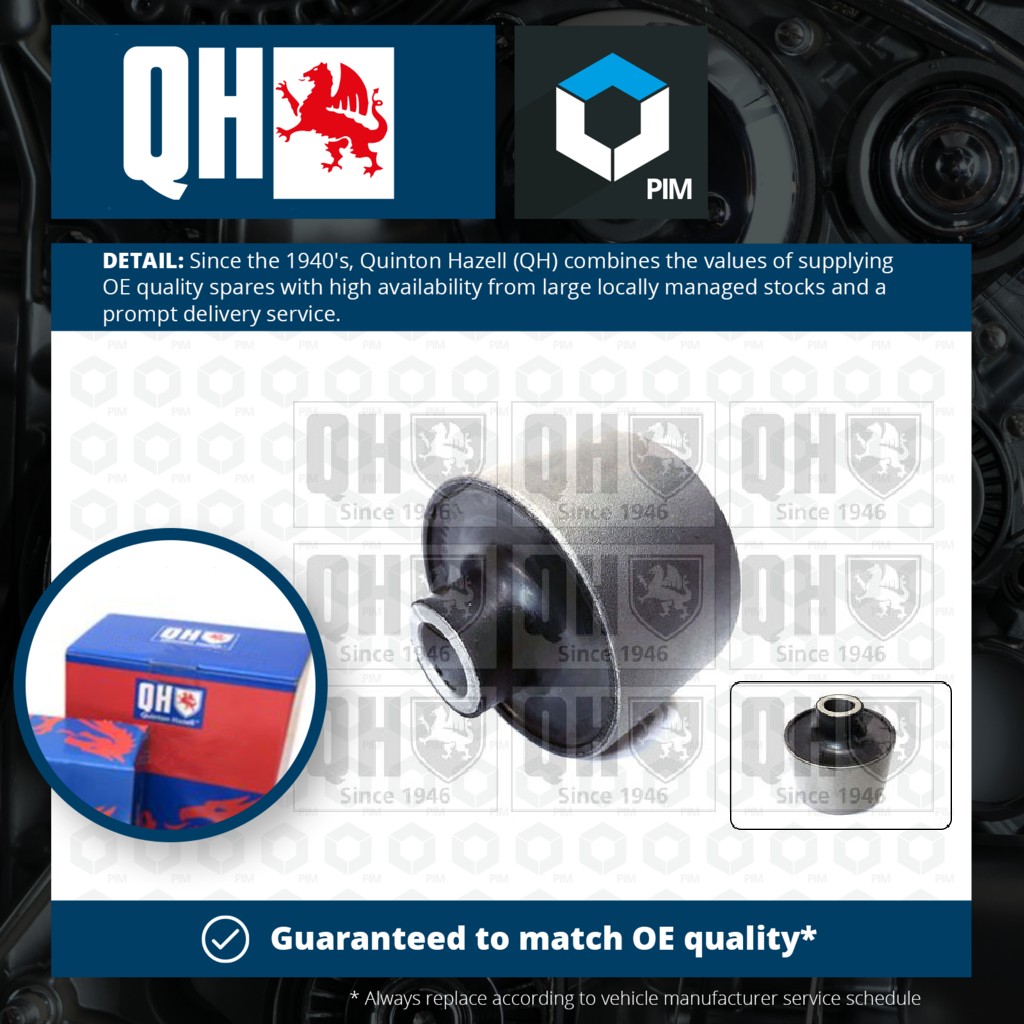 Quinton Hazell Wishbone / Control / Trailing Arm Bush EMS8206 [PM506016]