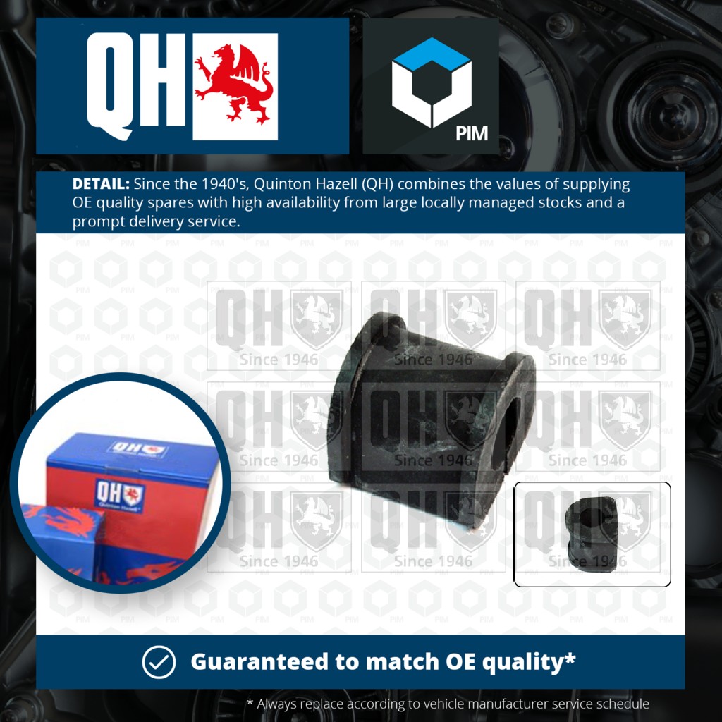 Quinton Hazell Anti Roll Bar Bush Rear EMB7175 [PM506002]