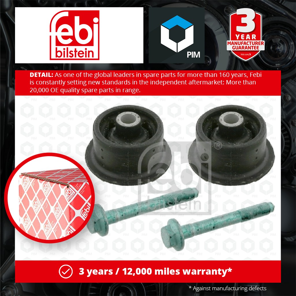 Febi Bearing Set, axle beam Rear Left or Right 26622 [PM495551]