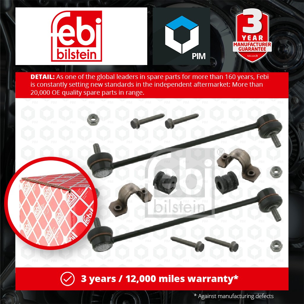 Febi Anti Roll Bar Stabiliser Kit 37069 [PM495280]