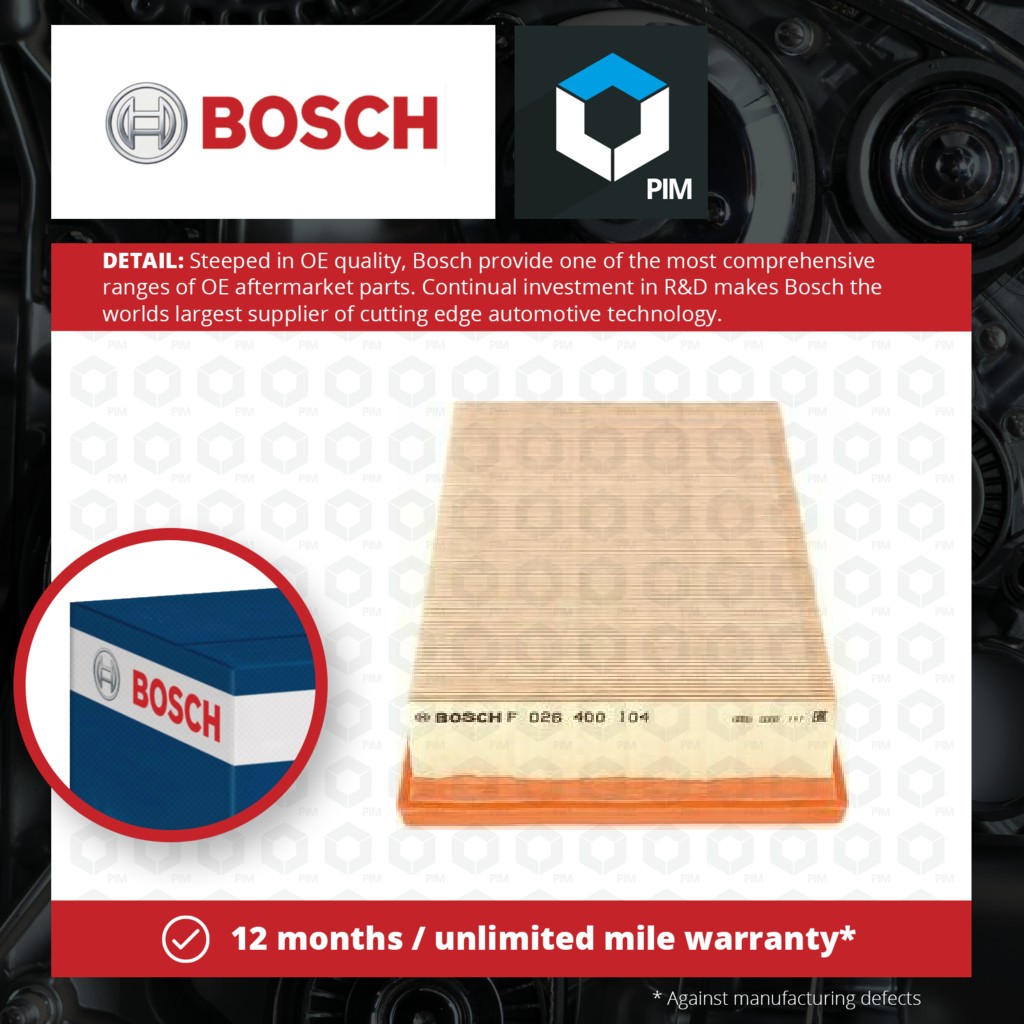 Bosch Air Filter F026400104 [PM479349]