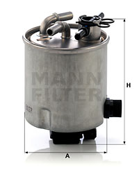 2x Mann Fuel Filter WK9027 [PM478121]