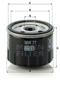 Mann Oil Filter MW77 [PM477957]