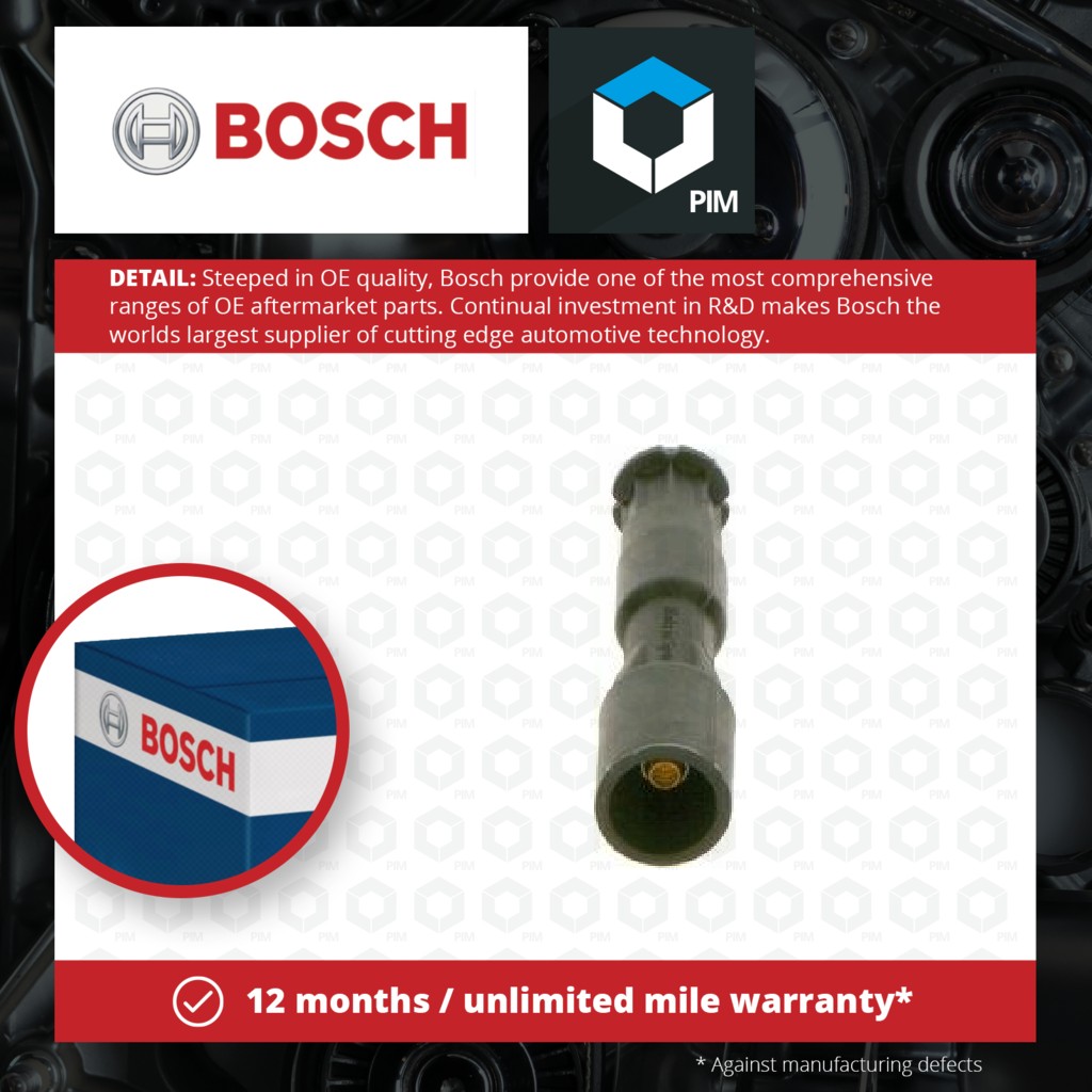 6x Bosch Spark Plug Connector 1354489085 [PM476118]