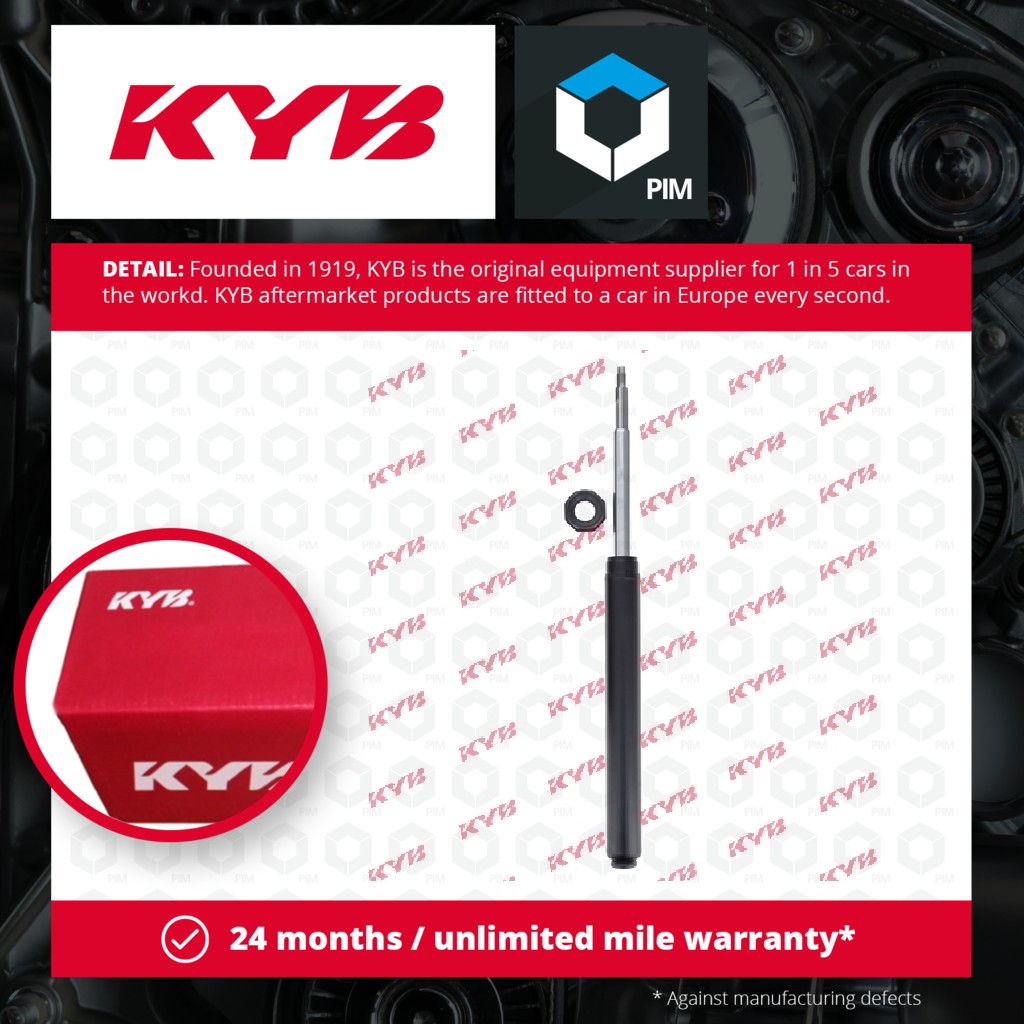 KYB 2x Shock Absorbers (Pair) Front 665004 [PM472102]