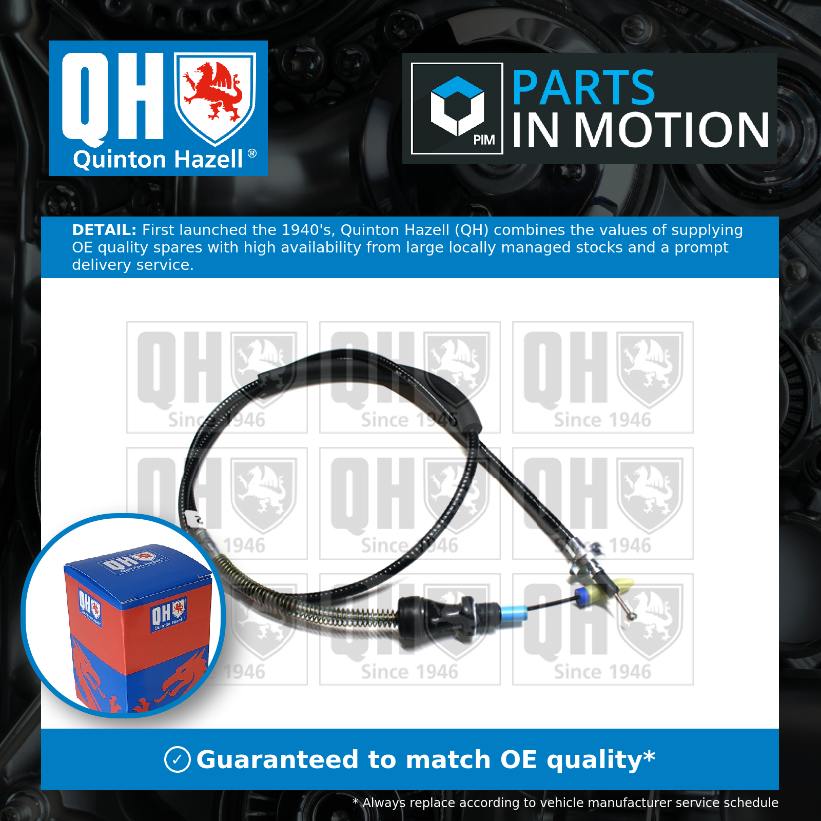 Quinton Hazell Clutch Cable QCC2012 [PM462320]