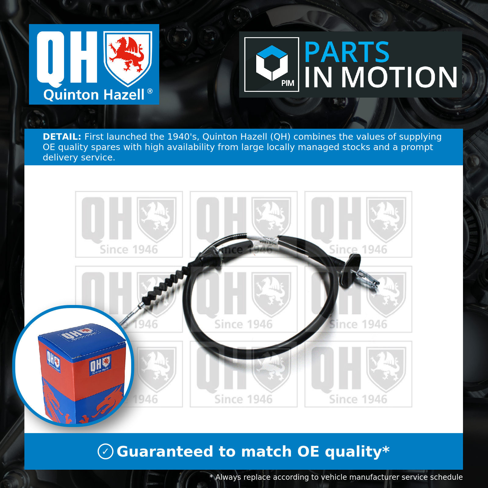 Quinton Hazell Clutch Cable QCC1906 [PM461704]