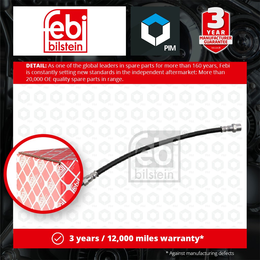 Febi Brake Hose Front Left or Right 05743 [PM458672]