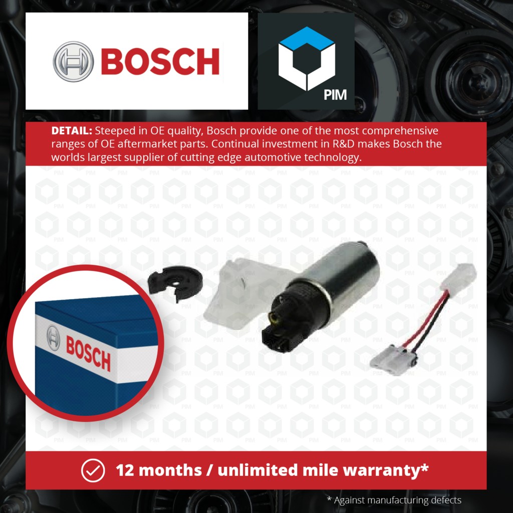 Bosch Fuel Pump In tank F000TE154R [PM456704]