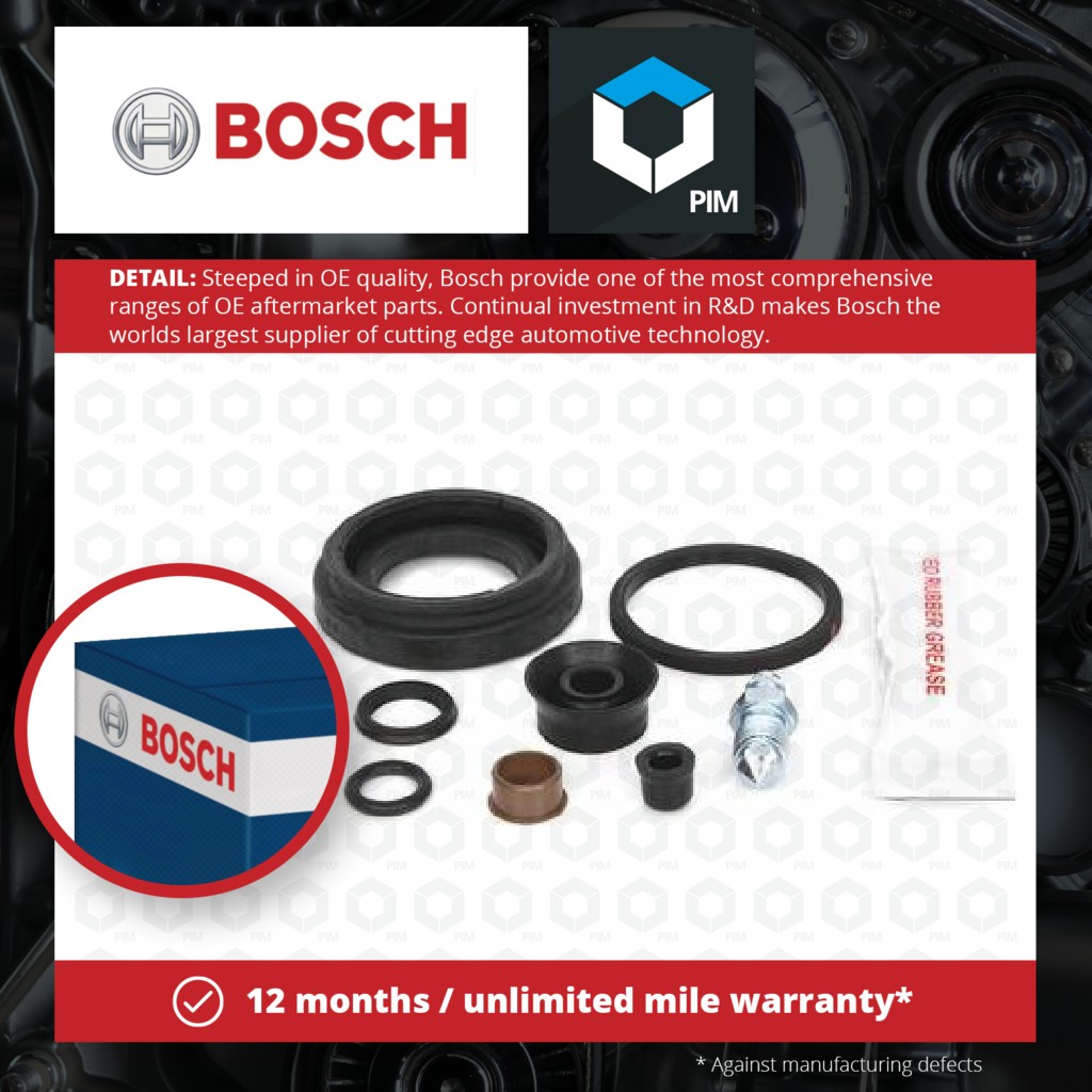 Bosch Brake Caliper Repair Kit 1987470040 [PM456446]