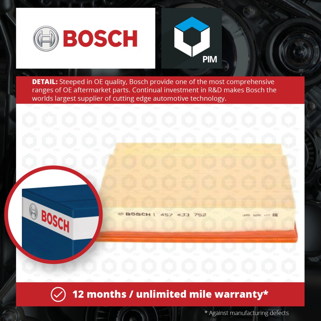 Bosch Air Filter 1457433752 [PM456353]