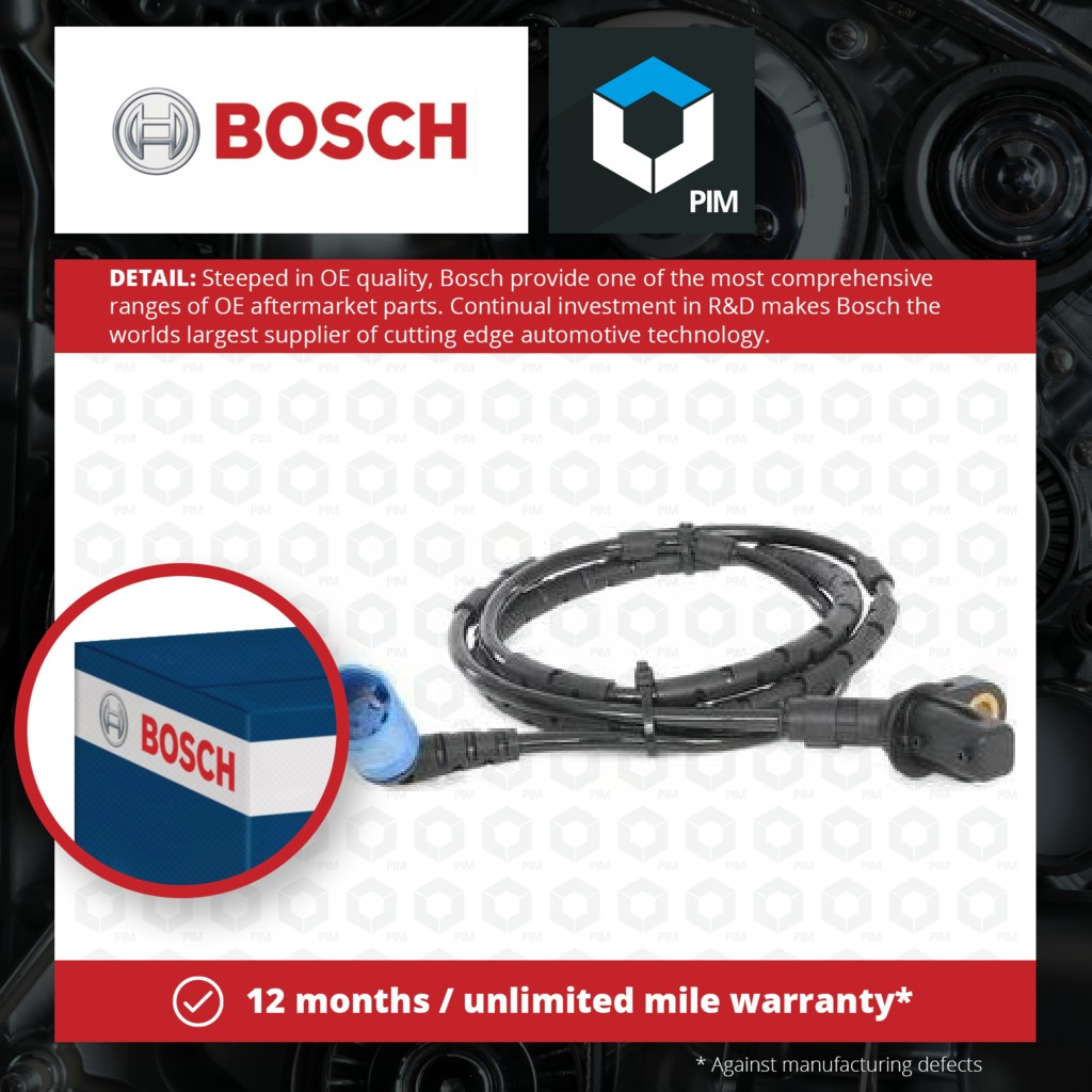 Bosch ABS Sensor 0986594513 [PM456276]