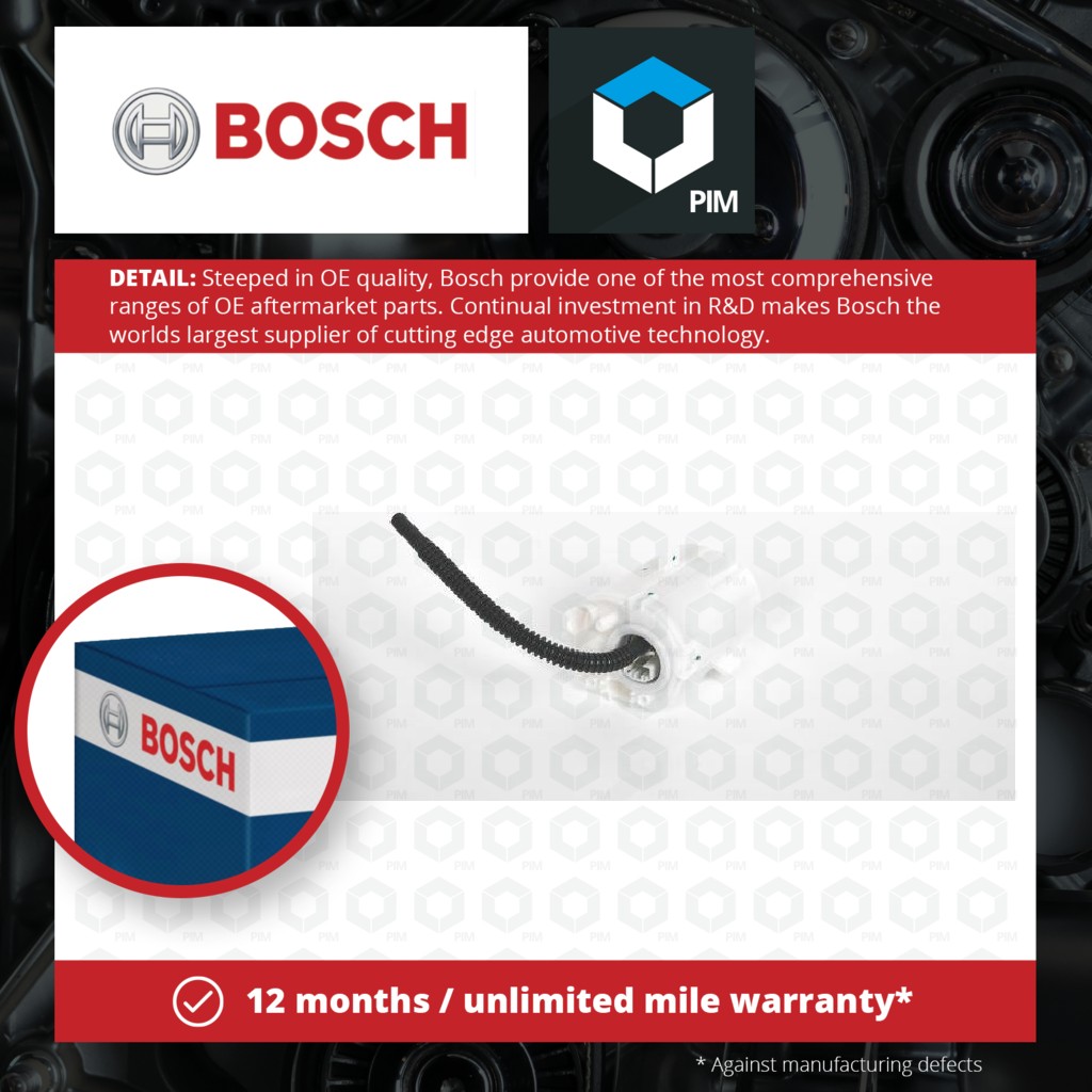 Bosch Fuel Pump In tank 0986580825 [PM456275]