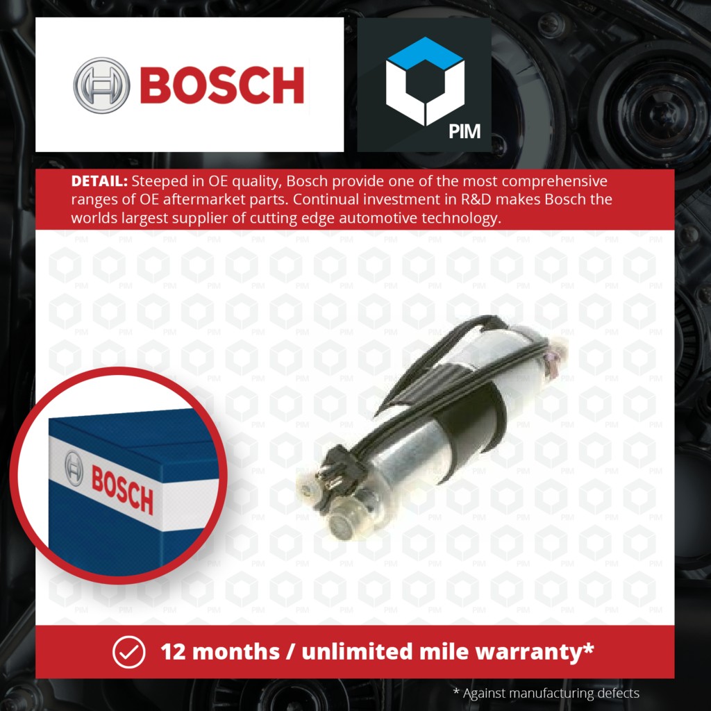 Bosch Fuel Pump In Line 0986580371 [PM456265]